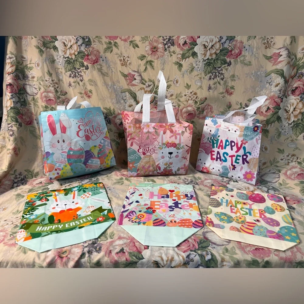 Easter bags 6 reusable